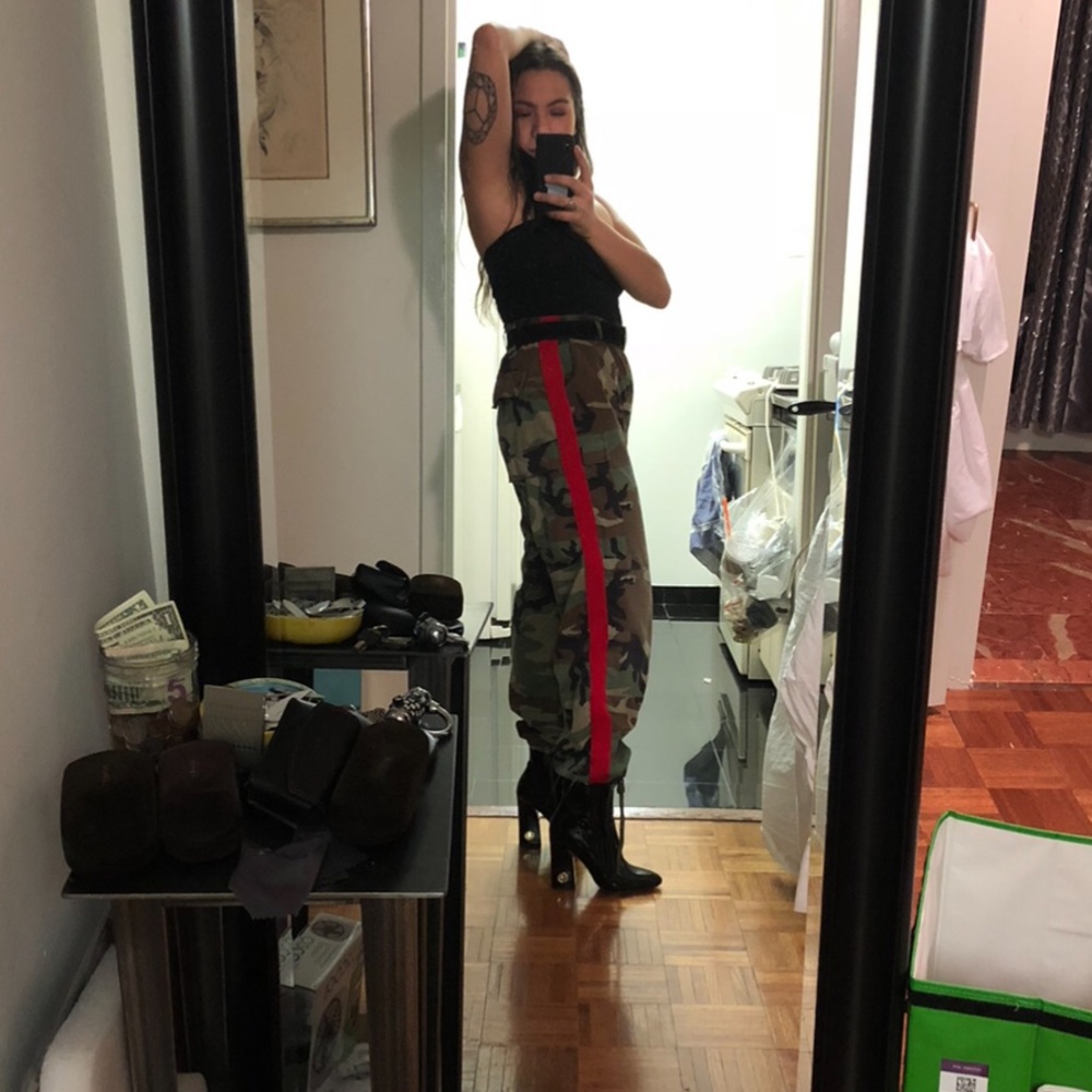 Furst of a Kind Camo Red Stripe Pants